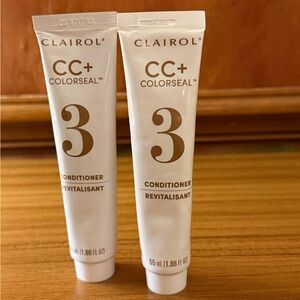 Lot of 2  Clairol Nice 'N Easy  CC+ Colorseal Conditioner 1.86 Fl Oz #3 NEW